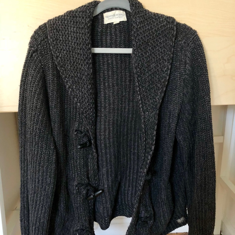 Ralph Lauren Men Dark Grey Cardigan / Size XL